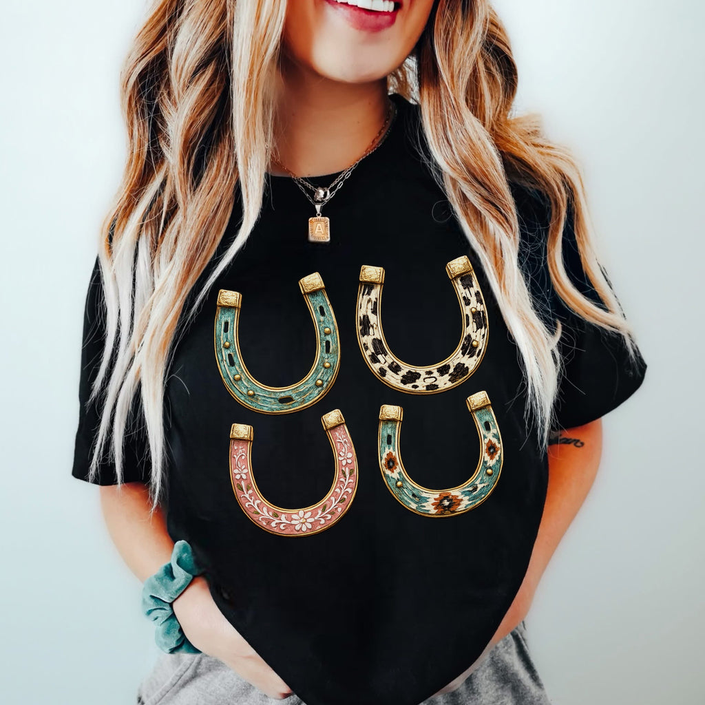Four of a Kind Horseshoe Tee