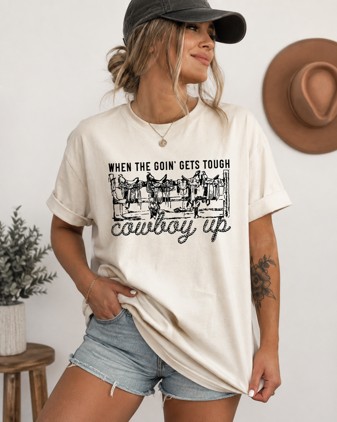 When the Goin’ Gets Tough Western Tee