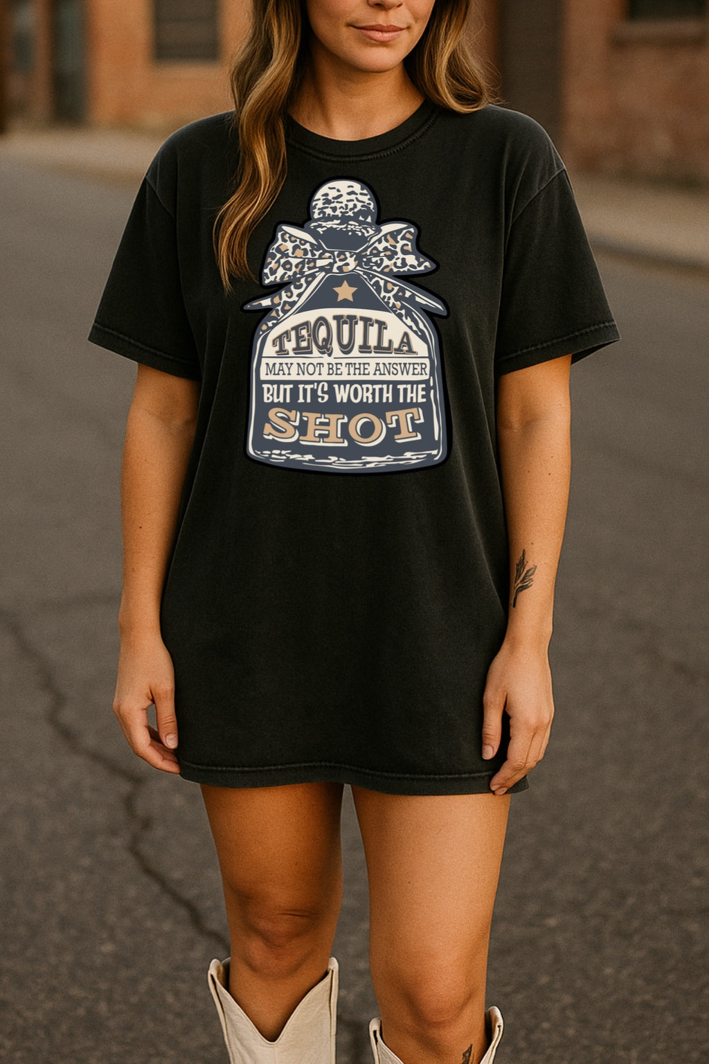 Tequila Worth the Shot Graphic Tee