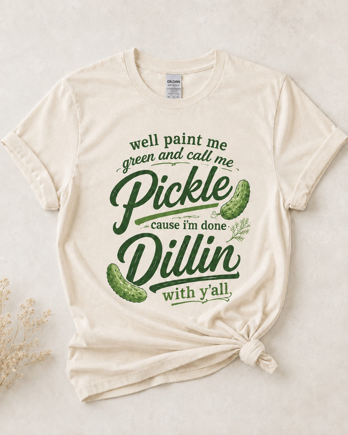 Paint Me Green Pickle Graphic Tee