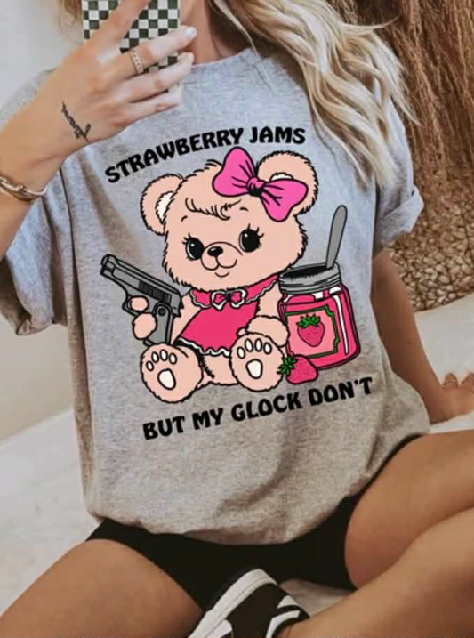 Strawberry Jams But My Glock Don’t Tee