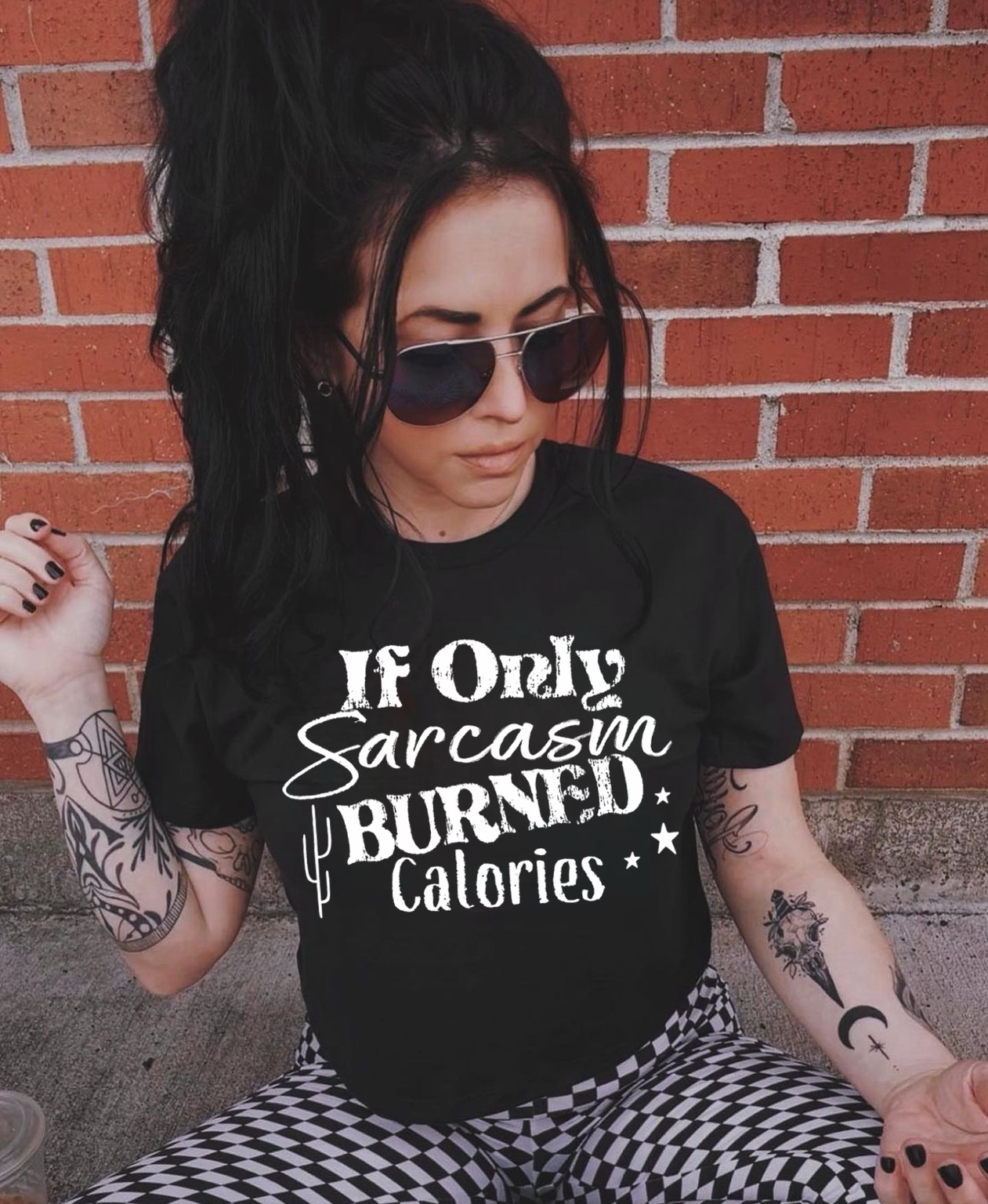 Sarcasm Burns Calories Graphic Tee