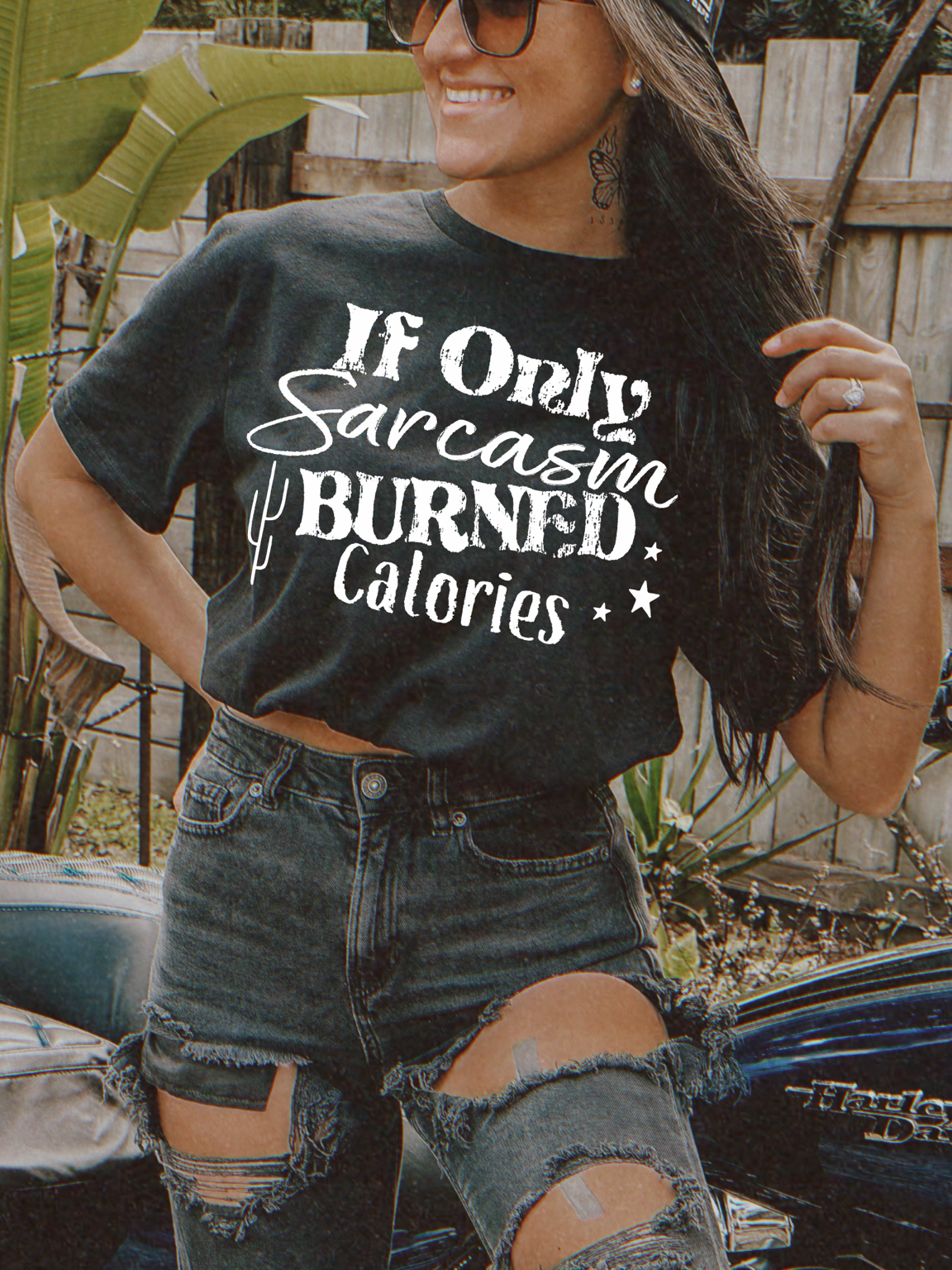 Sarcasm Burns Calories Graphic Tee