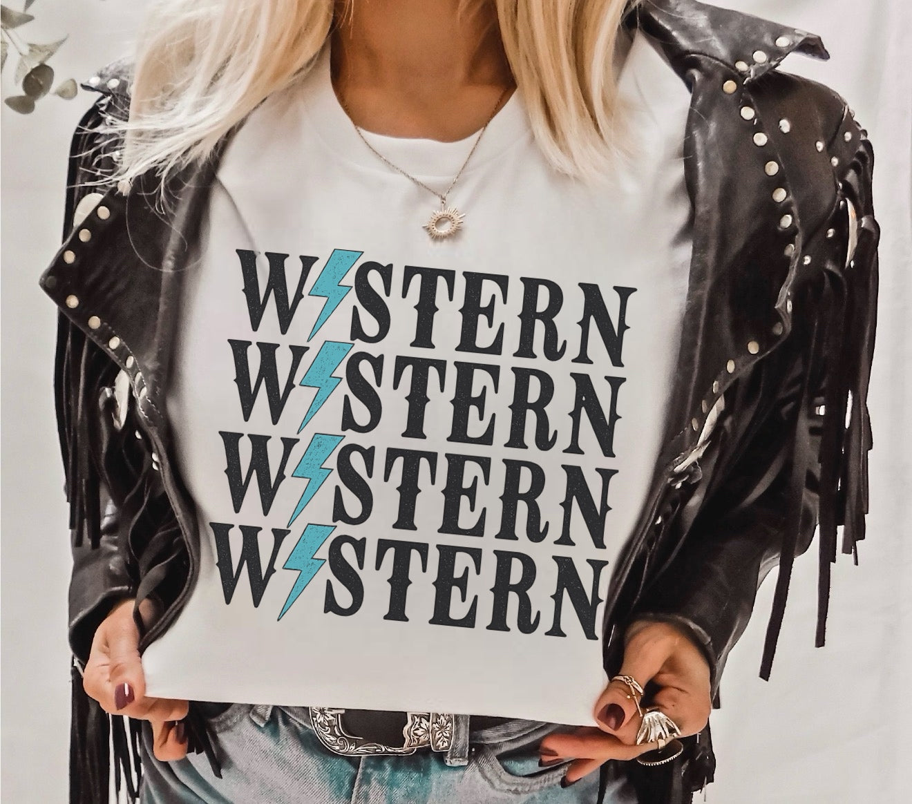 Western Lightning Bolts Graphic Tee
