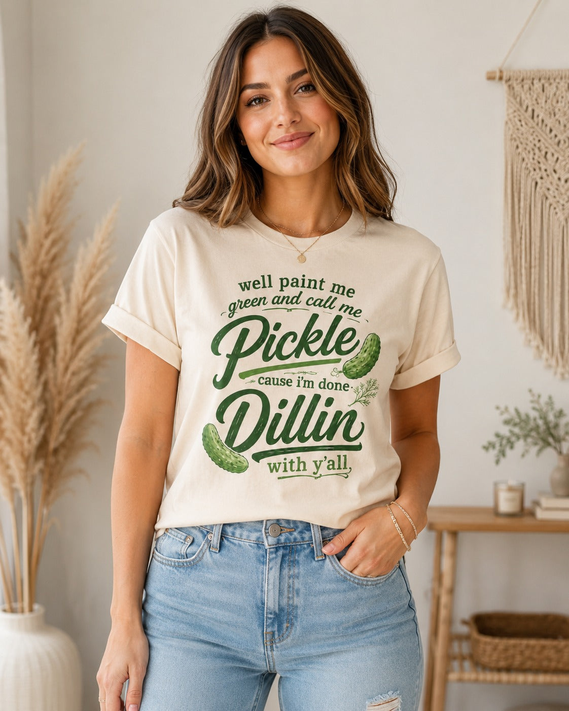 Paint Me Green Pickle Graphic Tee
