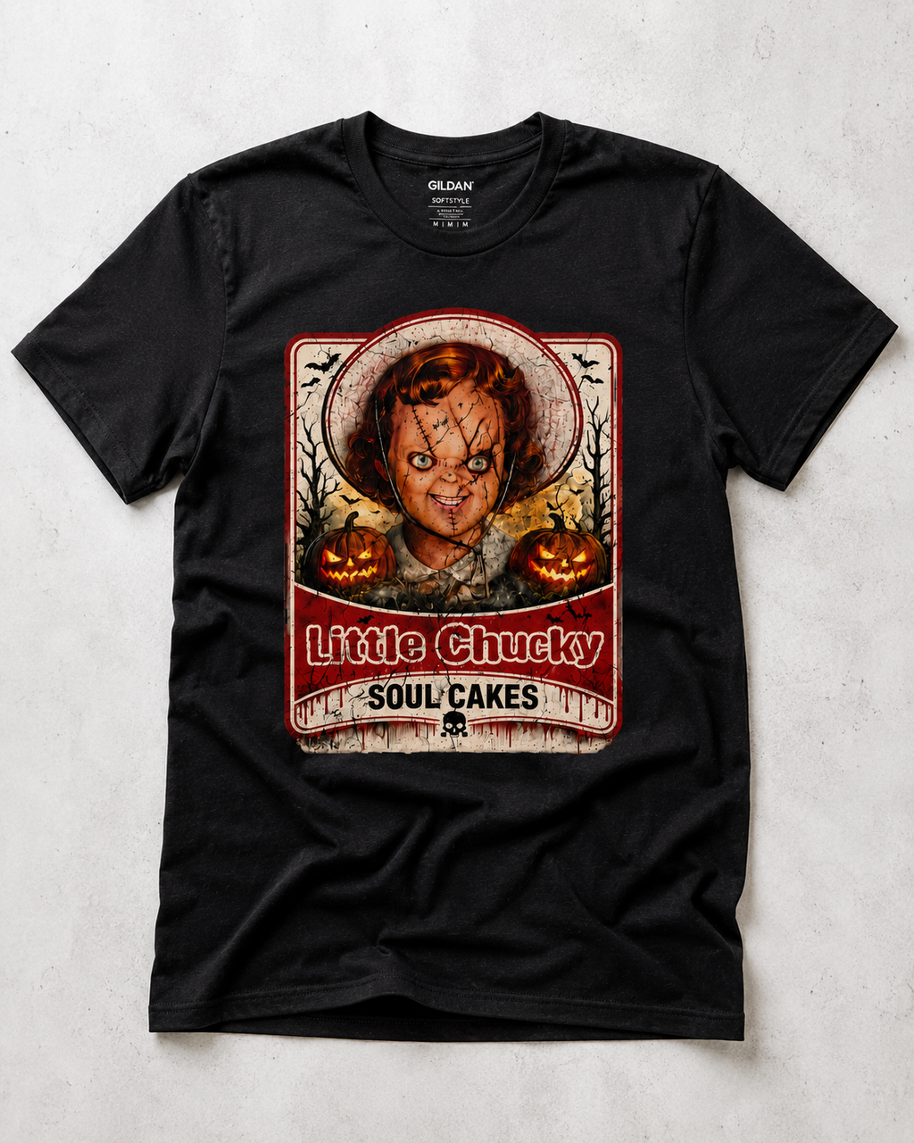 Little Chucky Soul Cakes Halloween Graphic Tee